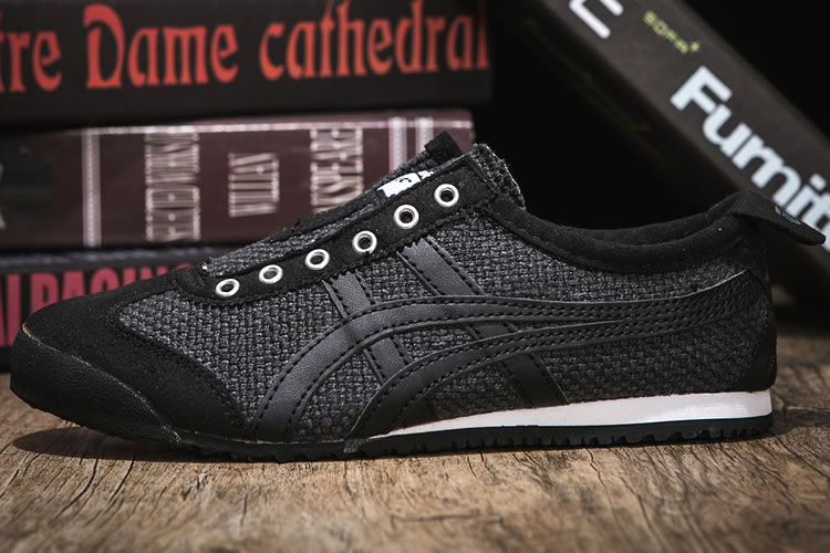 (Black/ Black) Onitsuka Tiger Mexico 66 SLIP ON