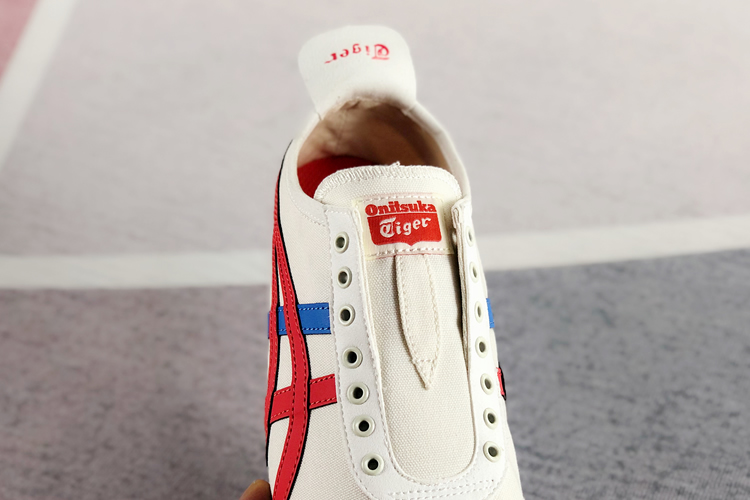 (Cream/ Red/ Blue) Mexico 66 SLIP ON Shoes - Click Image to Close