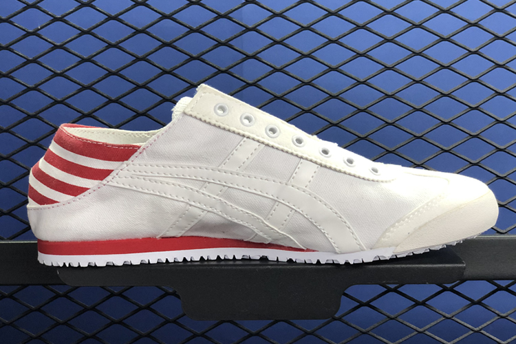 (White/ Red) MEXICO 66 SLIP ON Shoes