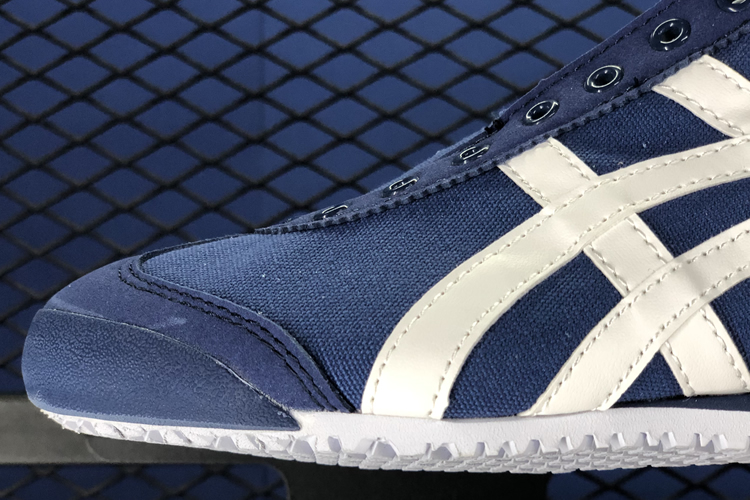 Midnight Blue White Mexico 66 Slip On Shoes 11a339 401 Onitsuka Tiger