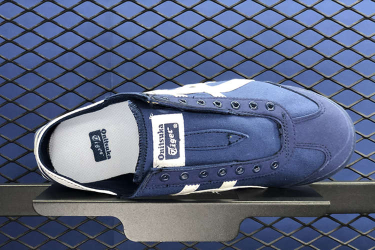 Midnight Blue White Mexico 66 Slip On Shoes 11a339 401 Onitsuka Tiger