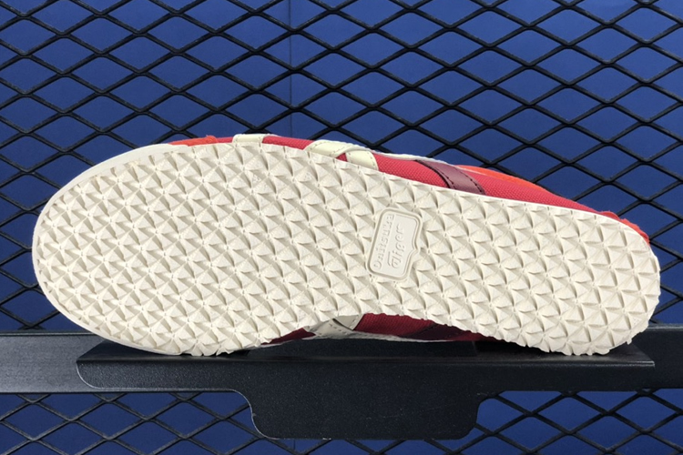 (White/ Black/ Red) Mexico 66 Slip on Sneakers - Click Image to Close