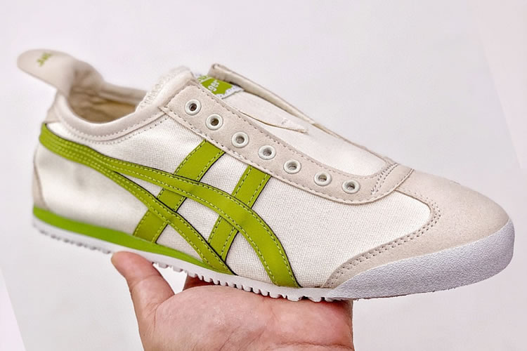 (White/ Plaint Green) Mexico 66 SLIP ON Shoes