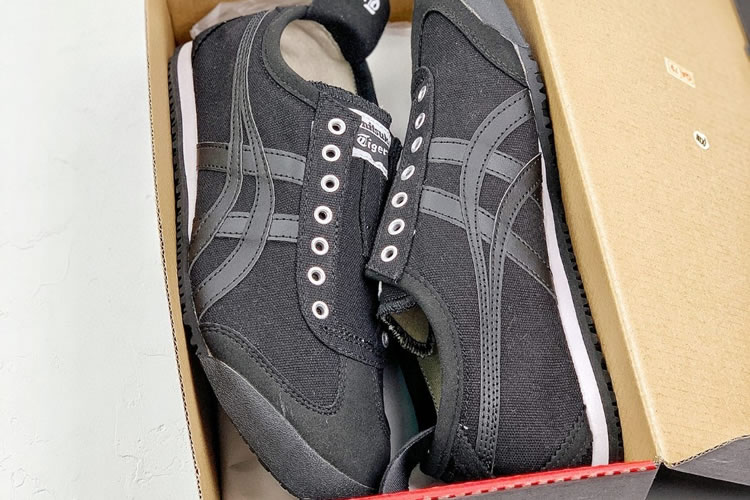 (Black/ Black) Onitsuka Tiger SLIP ON Shoes - Click Image to Close