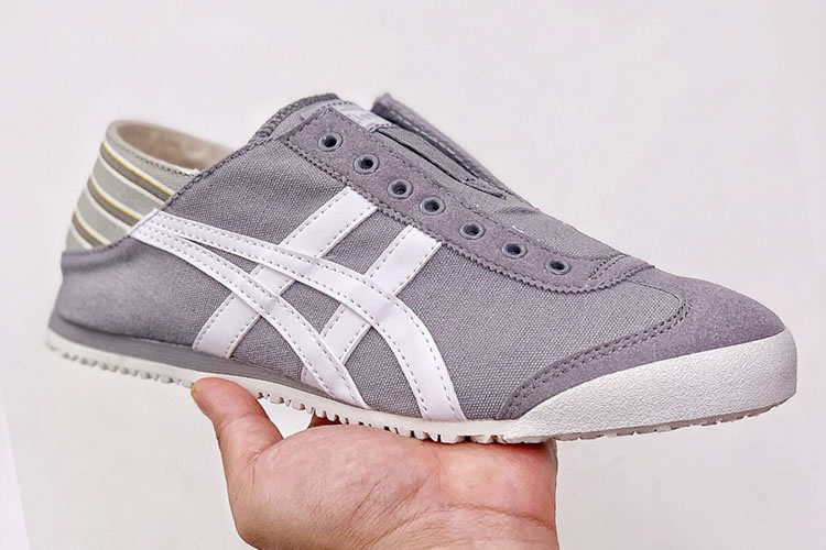 (Grey/ White) Onitsuka Tiger Slip On Shoes