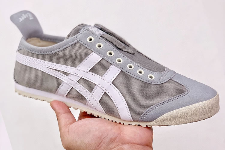 (Grey/ White) Onitsuka Tiger Mexico 66 Slip On Shoes