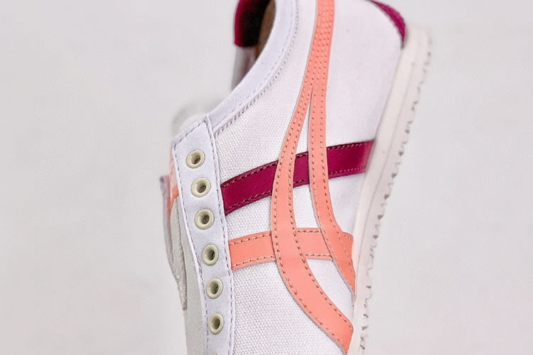 (White/ Pink/ Claret) Onitsuka Tiger Slip On Shoes