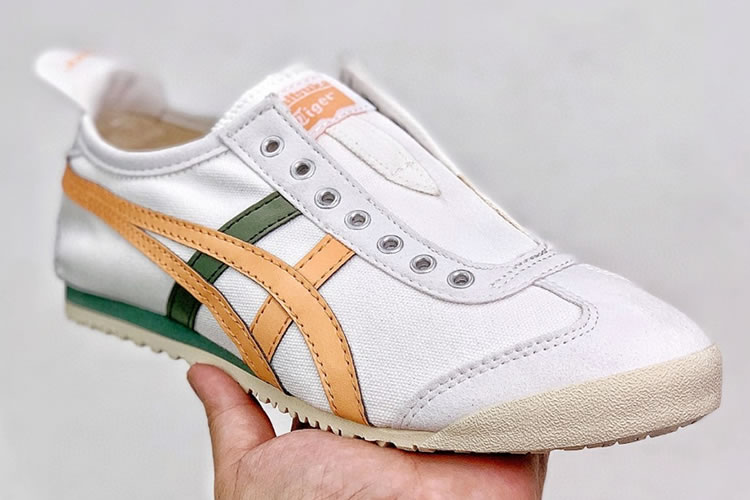 (White/ Sand/ Green) Onitsuka Tiger Slip On Shoes