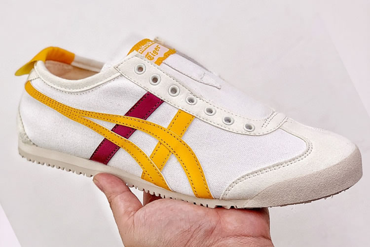 (White/ Yellow/ Red) Onitsuka Tiger Slip On Shoes