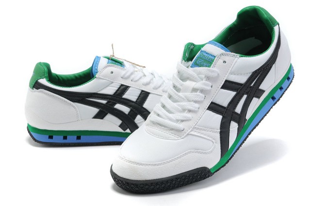 (White/ Black/ Green) Onitsuka Tiger Ultimate 81 Shoes - Click Image to Close