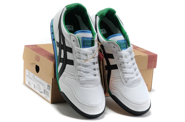 (White/ Black/ Green) Onitsuka Tiger Ultimate 81 Shoes - Click Image to Close