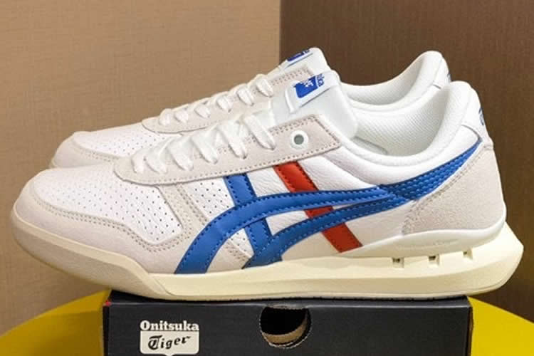 (White/ Blue/ Red) Onitsuka Tiger Ultimate 81 EX Shoes