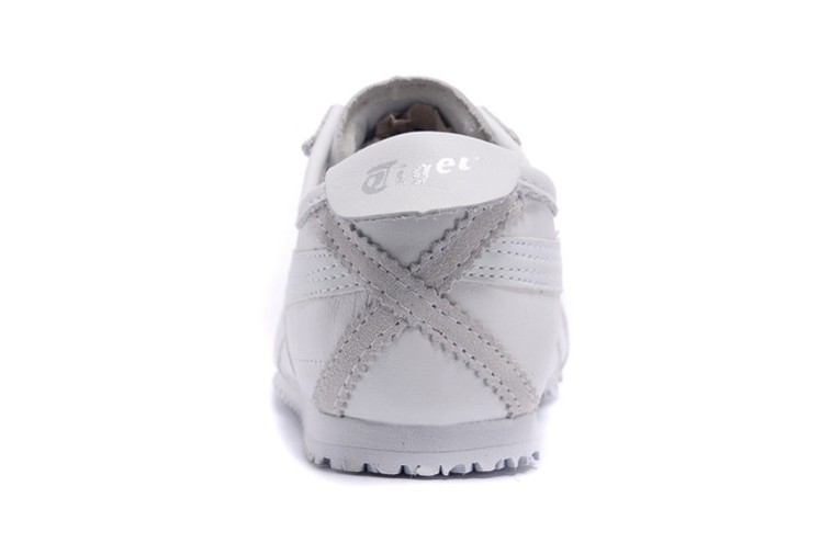 Womens Onitsuka Tiger Mexico 66 All White Shoes - Click Image to Close