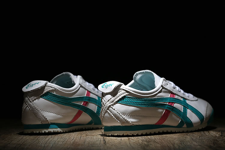 Onitsuka Tiger (White/ Green/ Peach) Mexico 66 Women Shoes - Click Image to Close