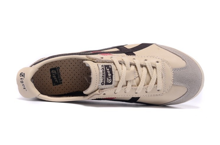 (Beige/ Brown/ Pink) Onitsuka Tiger Womens Mexico 66 Shoes