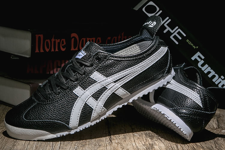 Womens Onitsuka Tiger Mexico 66 (Black/ White) Shoes - Click Image to Close