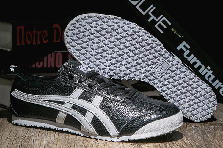 Womens Onitsuka Tiger Mexico 66 (Black/ White) Shoes - Click Image to Close