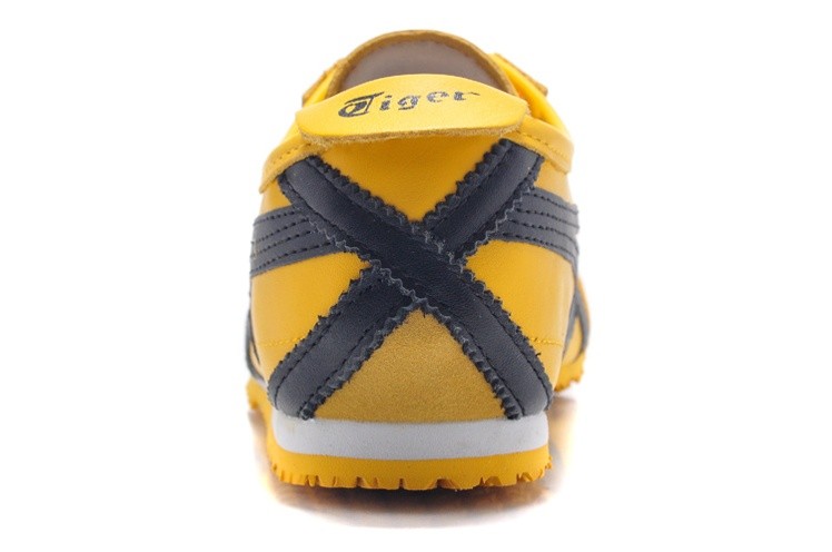 Womens Onitsuka Tiger Mexico 66 Yellow Black Shoes - Click Image to Close