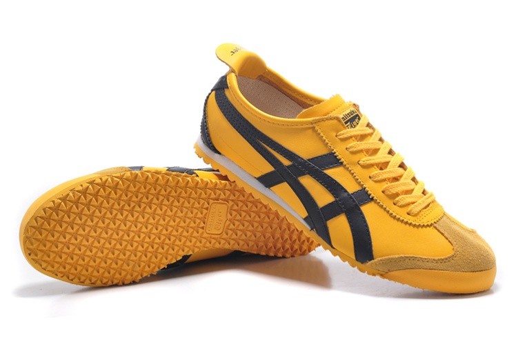 Womens Onitsuka Tiger Mexico 66 Yellow Black Shoes