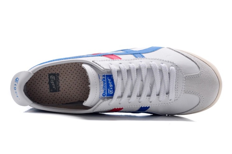 Womens Onitsuka Tiger Mexico 66 White/ Blue/ Red Shoes