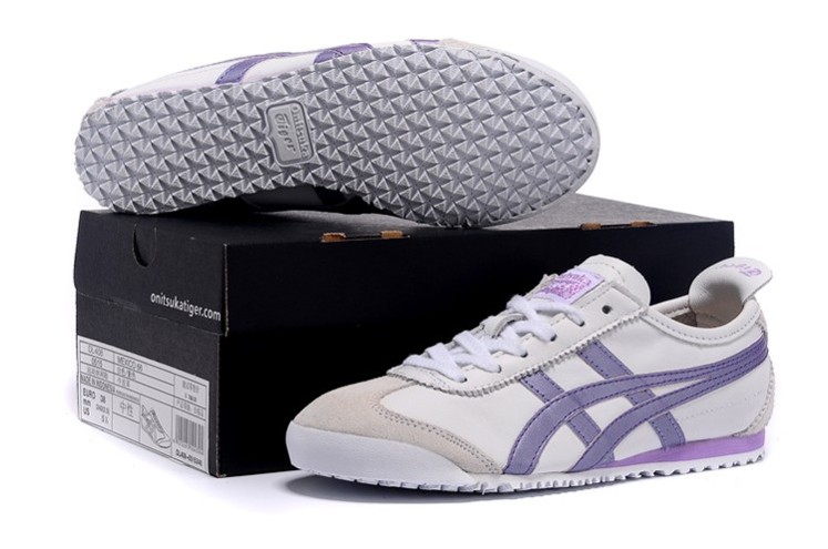 Womens Mexico 66 (White/ Purple) Shoes - Click Image to Close