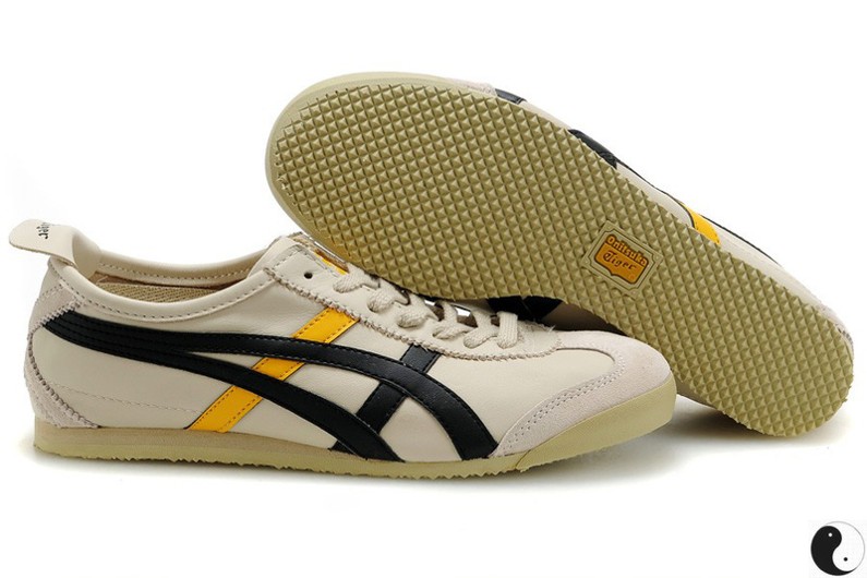 Womens Onitsuka Tiger Beige/ Black Shoes