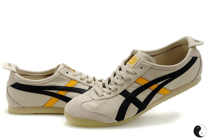 Womens Onitsuka Tiger Beige/ Black Shoes